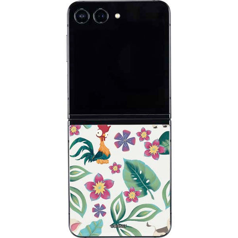 Disney Princess Moana Pua and Heihei Pattern Galaxy Z Flip5 5G Skin